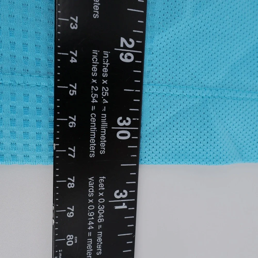Nike Golf Dri-FIT Textured Performance Polo Shirt Aqua Blue Short Sleeve Mens XL